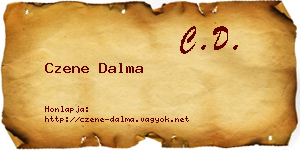 Czene Dalma névjegykártya